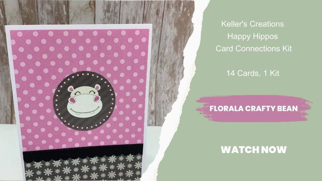 Keller's Creations Happy Hippos Card Connections Kit 14 Cards